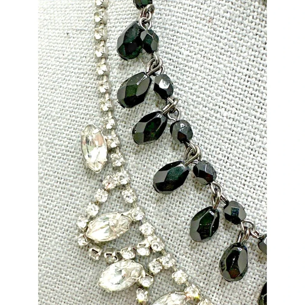 Victorian Revival Style Jewelry Necklaces & Brooch Gold Silver Tone Lot of 3 pcs